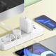 Мережевий подовжувач фільтр LDNIO SC5614 2500W, 5 розеток, 3USB, 3.4A/17W 2M, White - зображення 6
