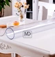 Гибкое прямоугольное покрытие для стола Mindo "Мягкое стекло" 70 х 130 х 0.2 см Прозрачное (md7003) - изображение 5