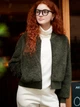 Бомбер женский Uniqlo 777789859 XS Хаки (1159772316) - изображение 2
