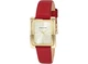 Жіночий годинник Anne KLEIN AK/2706CHRD Золото\Червоний у прямокутному корпусі - зображення 1