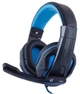 Наушники Gemix W-360 Черно-голубые, микрофон - изображение 1
