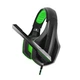 Навушники Gemix X-350 Gaming Black/Green, 2 x Mini jack (3.5 мм), накладні, кабель 2.4 м - зображення 1
