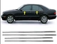 Молдинги вікон для Mercedes E-class W210 1995-2002, 4 шт, нержавіюча сталь, нижні V2 - зображення 3