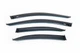 Ветровики с хромированным молдингом для Mercedes C-Class W205 (2014-2021) - комплект из 4 штук (HIC) - изображение 2