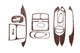 Накладки на панель Hyundai Santa Fe 1 2000-2006 (колір: Дерево) - зображення 1