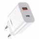 Сетевое зарядное устройство Remax Surie Series 20W USB+USB-C PD+QC Fast Charger (RP-U68) White - изображение 2