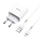 Сетевое зарядное устройство Hoco C81A Asombroso single port charger set (with micro-USB cable) White - изображение 2
