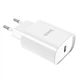 Мережевий зарядний пристрій Hoco N14 Smart Charging single port PD20W charger White - зображення 6