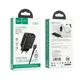 Мережевий зарядний пристрій Hoco C86A Illustrious dual port charger with digital display set (with micro-USB cable) Black - зображення 4