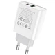 Мережевий зарядний пристрій Hoco C80A Rapido PD20W+QC3.0 charger White - зображення 3