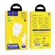 Мережевий зарядний пристрій Hoco C80A Plus Rapido PD20W+QC3.0 charger set (Type-C to Type-C cable) White - зображення 7