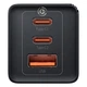 Сетевое зарядное устройство Baseus 65W Quick Charge GaN2 Pro QC4.0+PD3.0 1USB+2Type-C 5A + кабель Baseus Type-C to Type-C 100W 20V/5A 1м Black - изображение 2