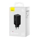 Сетевое зарядное устройство Baseus 65W Quick Charge GaN2 Pro QC4.0+PD3.0 1USB+2Type-C 5A + кабель Baseus Type-C to Type-C 100W 20V/5A 1м Black - изображение 14