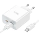 Сетевое зарядное устройство Hoco C108A Leader PD35W dual port (2USB-C) charger set (Type-C to Type-C cable) White - изображение 4