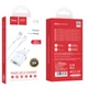 Сетевое зарядное устройство Hoco C12Q Smart QC3.0 charger set (with Type-C cable) White - изображение 5