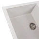 Гранитная мойка для кухни Platinum 7950 Selena, цвет: матовый белый с точкой - изображение 4
