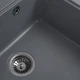 Гранитная мойка для кухни Platinum 5852 VESTA матовая Серый металлик - изображение 4