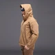 Куртка тактическая Pave Hawk PLY-6 Sand Khaki M осенне-весенняя с капюшоном и карманами на рукавах - изображение 3
