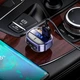 Адаптер автомобильный HOCO car BT FM transmitter E70 2USB/Type-C PD/QC 30W/3A black - изображение 7