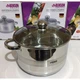 Кастрюля Benson 10 л 28см с крышкой из нержавеющей стали (BN-223) - изображение 1