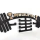Медальница с фанеры в форме штанги "Powerlifting" с кубками Черный/Золото - изображение 2