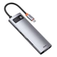 USB-C хаб (HUB) Baseus CAHUB-CV0G 8-in-1, 3xUSB 3.0+HDMI+USB-C PD+RJ45+microSD/SD reader - изображение 3