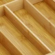 Органайзер-лоток для столових приборів Springos 45-28 x 33.5 см розсувний із бамбука HA5089 - зображення 4