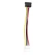 Кабель питания Molex - SATA 4pin-15pin 15 см для питания жесткого диска - изображение 1