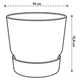 Горшок Elho greenville round 14cm белый 492854 - изображение 4