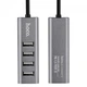 Адаптер USB-хаб Hoco разветвитель на 4xUSB USB Hub HB1 Dark Grey черный кабель (Hoco HB1_Dark) - изображение 2