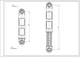 Амортизатор бака для стиральной машины Electrolux 3794303010 80N L=165-245mm D отверстия=11mm - изображение 4
