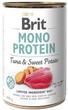 Вологий корм для собак Brit Mono Protein тунець з бататом 400 г (8595602555383) - зображення 1