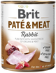 Mokra karma dla psów Brit Pate & Meat z królikiem 800 g (8595602557547) - obraz 1