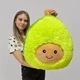 Мягкая плюшевая игрушка Авокадо Подушка сквиш Squishable 65 см Зеленый - изображение 2