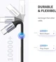 Кабель Ugreen US261 USB Type-C to USB Type-C 60W Round Cable Nickel Plating Aluminum Shell 3A 2 м Black/Gray (50152) - изображение 6