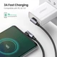 Кабель Ugreen US323 Angled USB Type-C to Angled USB Type-C 60W Cable Aluminum Case with Braided 3A 2 м Black (70531) - изображение 3