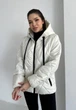 Женская демисезонная куртка стеганая с капюшоном KML 0002 M (44-46) Белый (K - 0002/2 A) - изображение 5