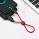 Кабель HOCO X21 Plus USB to Type-C 3A, 0.25m, silicone, silicone connectors, Black+Red (6931474712455) - зображення 2