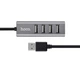 USB хаб HOCO HB1 4xUSB Line Machine Tarnish (USB перехідник, подовжувач) Grey (6957531038139) - зображення 2