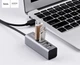 USB хаб HOCO HB1 4xUSB Line Machine Tarnish (USB перехідник, подовжувач) Grey (6957531038139) - зображення 4