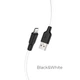 Кабель Hoco X21 Plus Silicone Lightning 1m. black/white - изображение 2