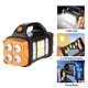 Фонарь HB-2678-25W+2COB, power bank, Li-Ion аккум., солнечная батарея, ЗУ microUSB - изображение 4