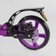 Детский двухколесный самокат Best Scooter Factor BS-54065 со складной конструкцией, двумя амортизаторами, ручным дисковым тормозом и подстаканником, Фиолетовый - изображение 5