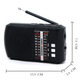 Радиоприемник карманный волны ФМ/AM/SW/MP3 плеер ICF8. Аккумулятор 18650, Bluetooth/SD/USB - изображение 3