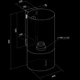 Вытяжка NORTBERG CYLINDRO OR ECO INOX 40 (2287) - изображение 6