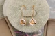 Серьги Xuping Jewelry триада 2.5 см золотистые - изображение 1