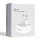 Мережевий зарядний пристрій для Apple MHJE3ZMIA Dual USB-C Port 35W White - зображення 2