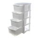 Комод r-plastic "компакт плюс" 4 яруси 34*40*86см білий - зображення 2