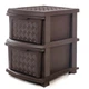 Комод пластиковый 2 яруса коричневый R-Plastic "Компакт Плюс" 2 ящика 46*40*34 см - изображение 1
