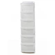 Комод пластиковый 6 ярусов белый 126*40*34 см. R-Plastic "Компакт Плюс" - изображение 1